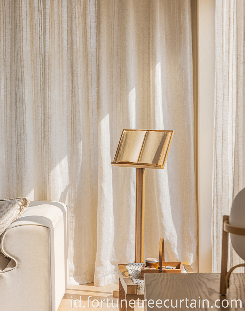 Cotton Linen Eco-friendly Curtain Sheer